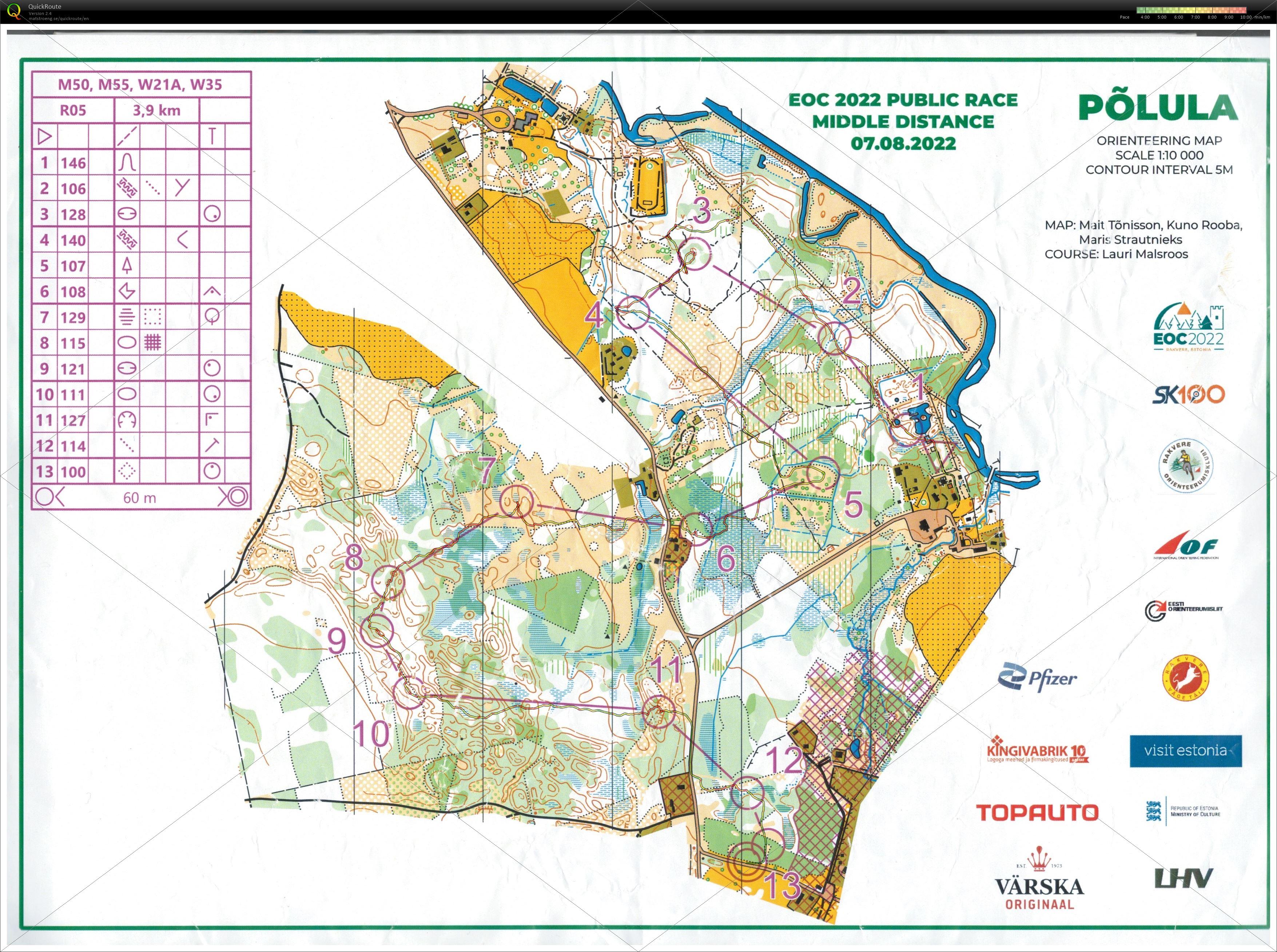 EOC2022 public race M50 day4 (2022/08/07)