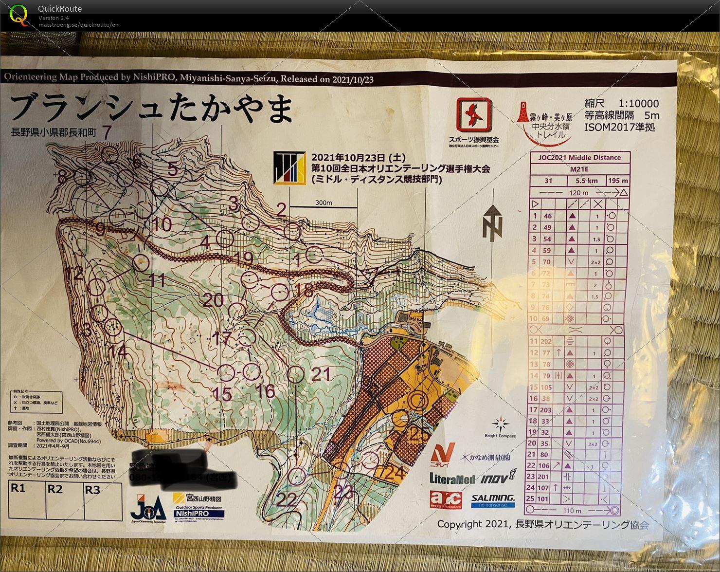 第10回全日本ミドルオリエンテーリング選手権大会 (2021/10/23)