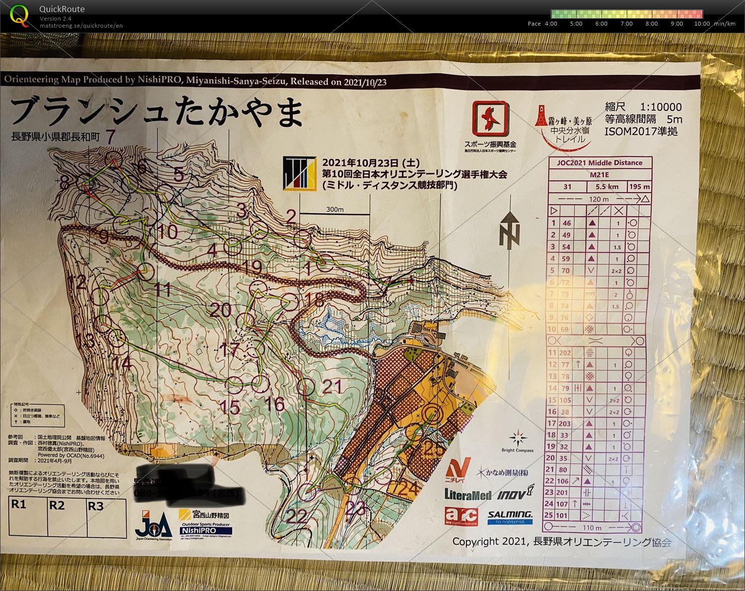 第10回全日本ミドルオリエンテーリング選手権大会 (2021/10/23)