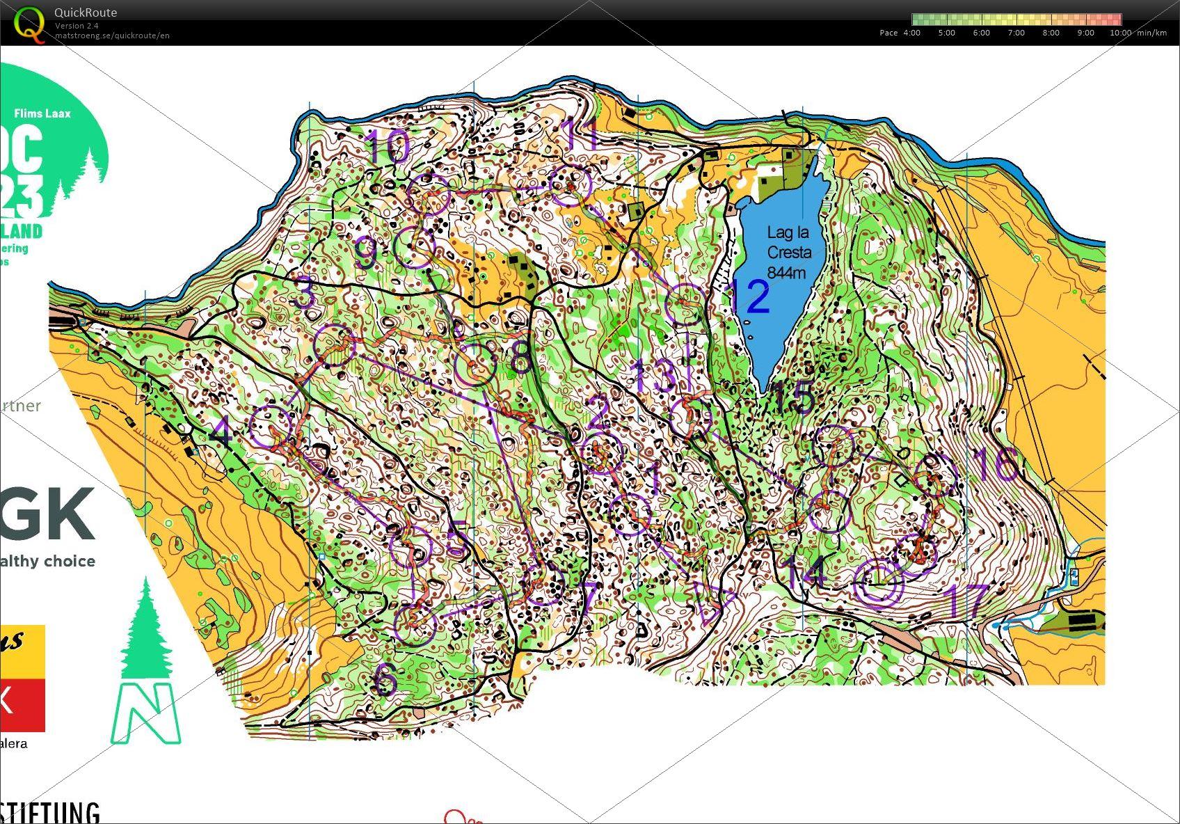 WOC2023 training camp#3 Crestasee (2023/07/04)