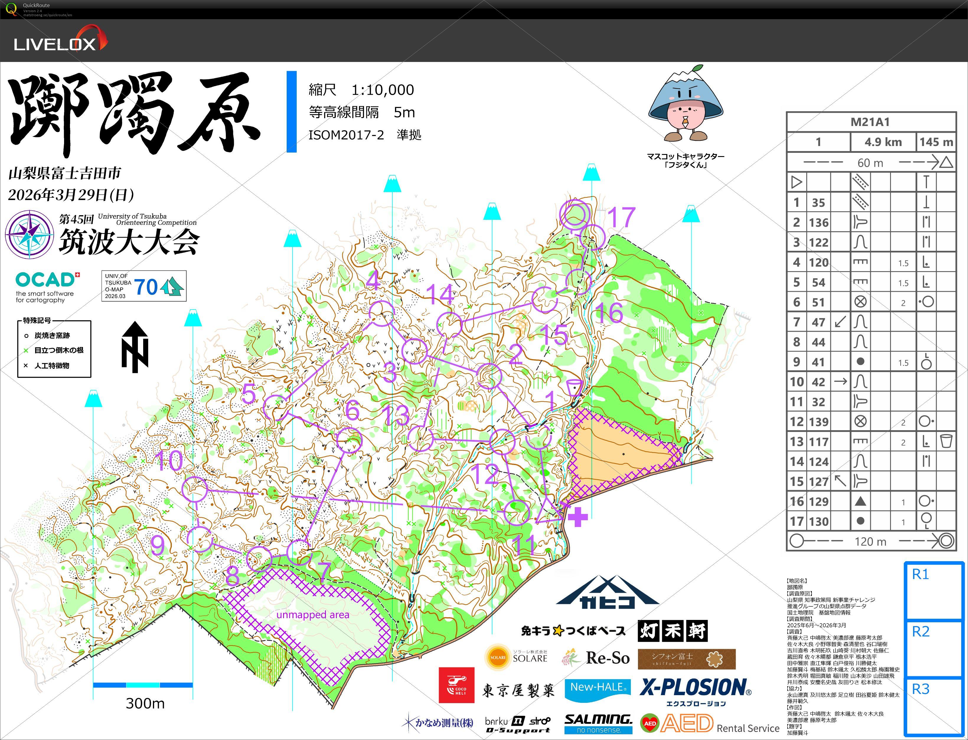 第45回筑波大大会Day2, M21A1 (2026/03/29)