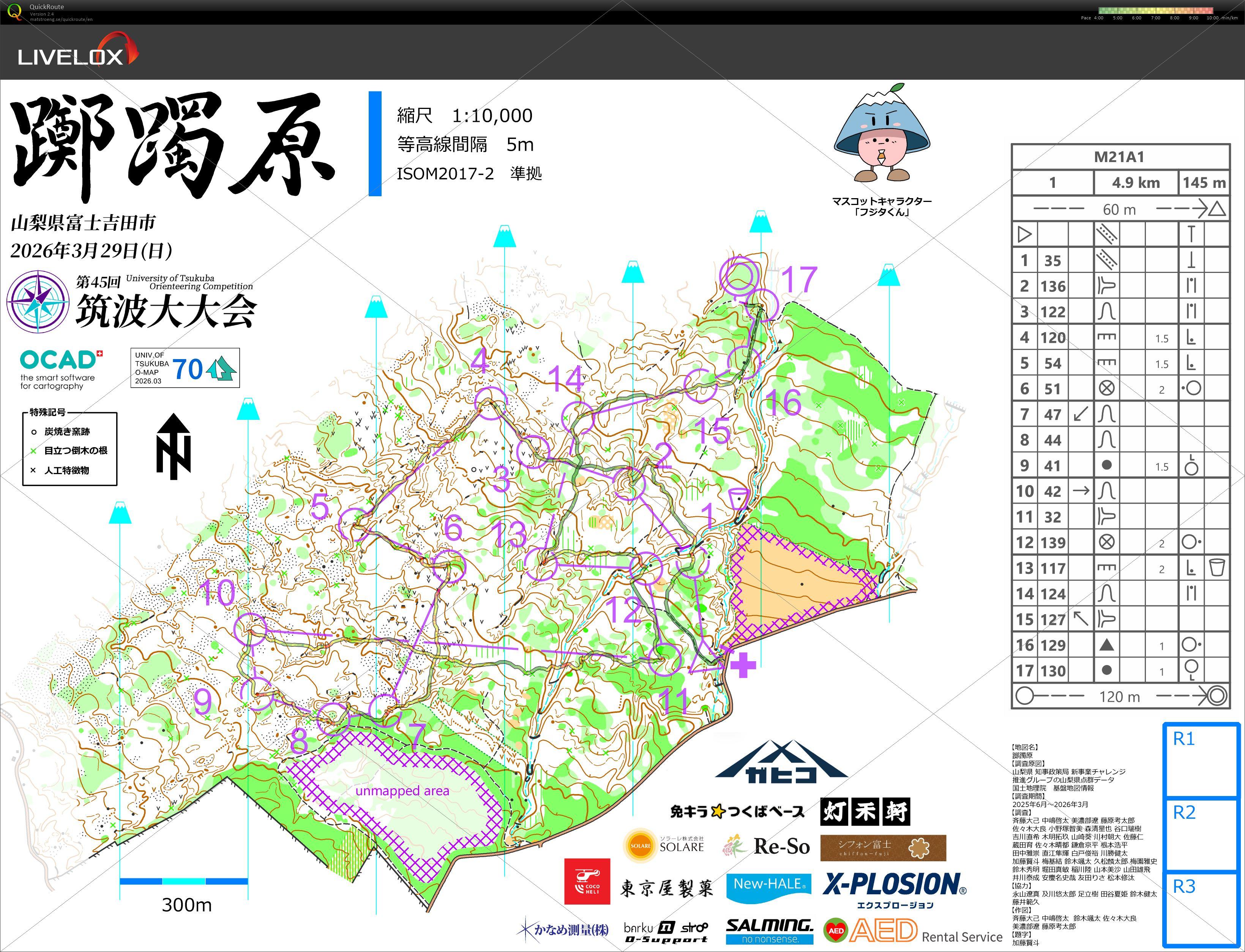 第45回筑波大大会Day2, M21A1 (2026/03/29)